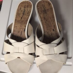 George Women's White Bow Sandals